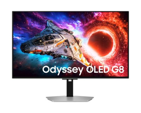 Монитор Samsung 32'' LS32HG800SU Odyssey OLED G8 4K 3840x2160 0.03ms 240Hz Glare Free DP 2.1 (UHBR20) & USB-C (98W) Silver