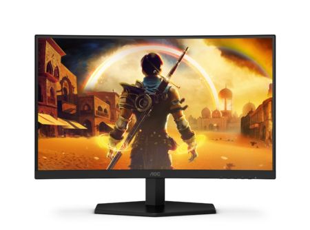 Монитор AOC C24G42FE, 23.6" Curved 1500R, VA, WLED, 1920x1080@180Hz OC (Native 144Hz), 4ms GtG, 0.5ms MPRT, 300cd m/2, 3000:1, 80M:1 DCR, Adaptive Sync, FlickerFree, Low Blue Light, Tilt, HDMI, DP