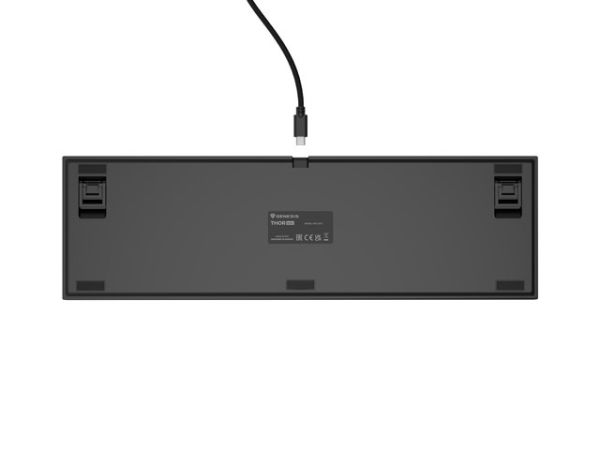 Клавиатура Genesis Mechanical Gaming Keyboard Thor 404 Black RGB Backlight Gateron Yellow Pro, US Layout