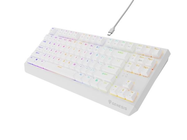 Клавиатура Genesis Gaming Keyboard Thor 230 TKL US RGB Mechanical Outemu Red White Hot Swap