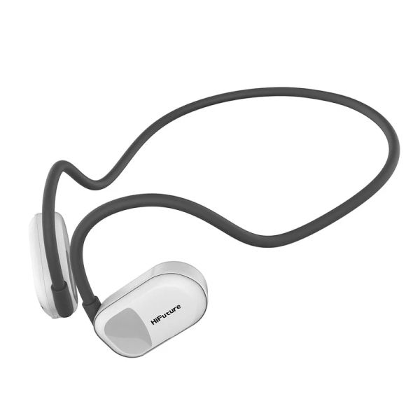Слушалки HiFuture FutureMate Grey White, Open Ear Comfort, Bluetooth 5.3, Dual Mics ENC Calling System, Playtime up to 8 Hours, IPX5 Waterproof, Extra Bass Boost