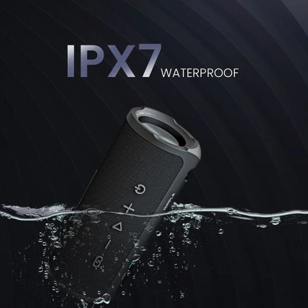 Тонколони HiFuture Ripple Black, 2-Way Speaker System, 20W*1+10W*1, IPX7 Waterproof, Up to 12 Hours Playtime, Bluetooth 5.3, Pair to Play (TWS Mode)