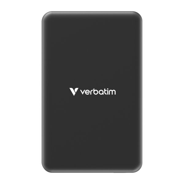 Външна батерия Verbatim Charge 'n' Go Essentials Power Bank Magnetic Wireless 5000mAh Black