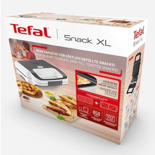 Сандвич мейкър Tefal SW701110, MULTIPLATES SNACK XL, 850W, plates extra-deep, 2 plates (triagles sandw, waffles)