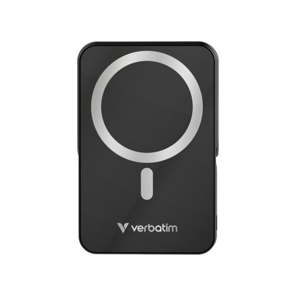 Външна батерия Verbatim Charge 'n' Go Power Bank with Stand Magnetic Wireless 10000mAh Black