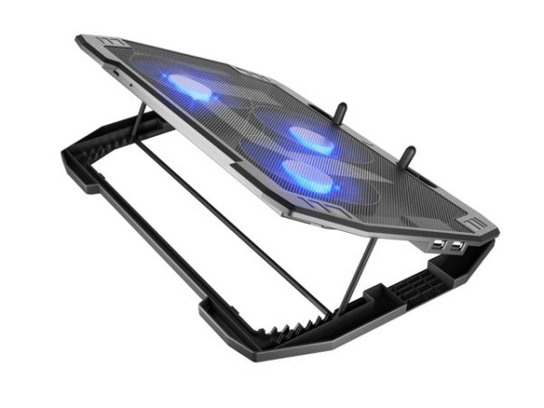 Стойка Natec Laptop Cooling Pad Oriole 15.6-17.3" 3 Fans, Led Light, 2 USB