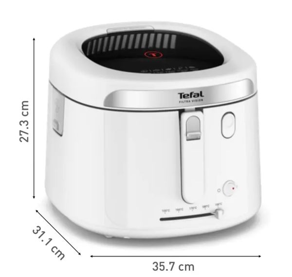 Фритюрник Tefal FF2541E0 Fry Deep Fryer Filtra Vision Wh