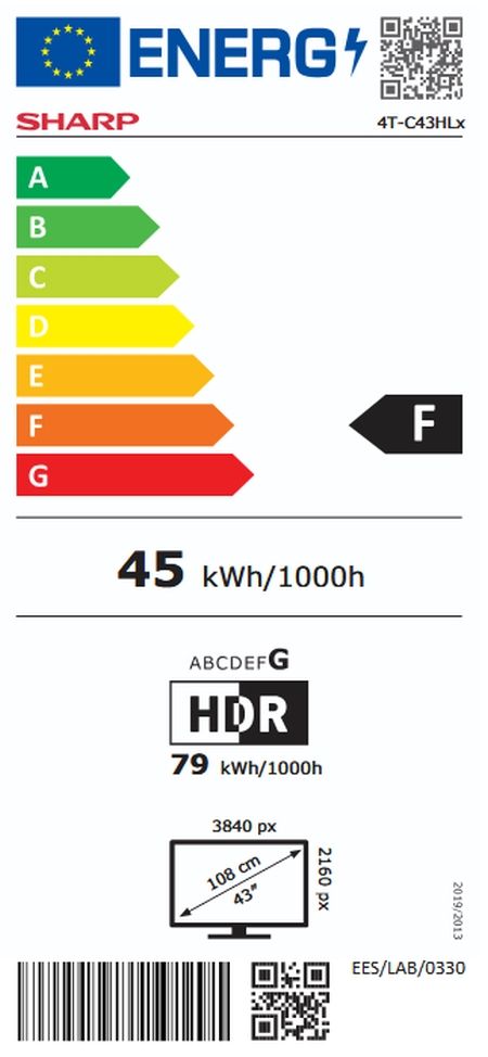 Телевизор Sharp 43HL4265E, 43" Google TV, 4K Ultra HD  3840x2160 Frameless, 1 000 000:1, AQUOS, DVB-T/T2/C/S/S2, Active Motion 1000, HDR10, Dolby Atmos, Dolby Vision, Google Assistant, Google Cast, HDMI 2.1 with eARC, 3.5mm Headphone jack / line-out, USB,