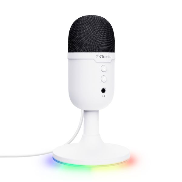 Микрофон TRUST GXT234W Yunix, USB Microphone, White