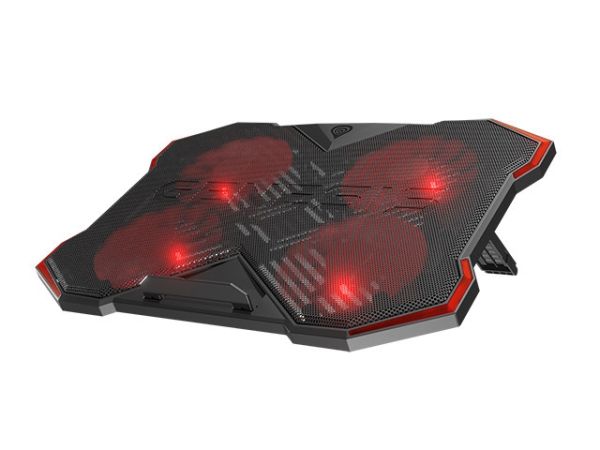 Стойка Genesis Laptop Cooling Pad Oxid 260 15.6-17.3 4 Fans, Led Light, 2 Usb