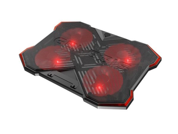 Стойка Genesis Laptop Cooling Pad Oxid 260 15.6-17.3 4 Fans, Led Light, 2 Usb