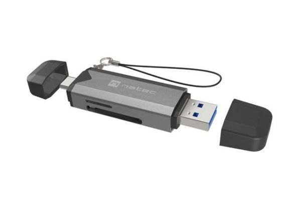 Аксесоар Natec Scarab 3 USB-C/USB-A 3.2 Gen.1 SD/Micro SD Card reader