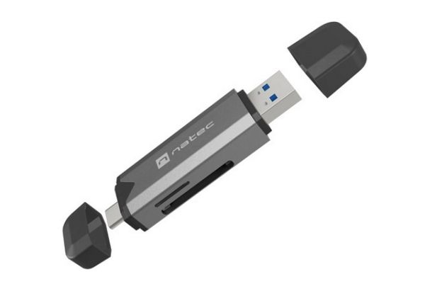 Аксесоар Natec Scarab 3 USB-C/USB-A 3.2 Gen.1 SD/Micro SD Card reader