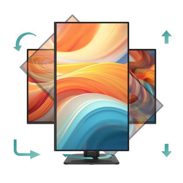 Монитор MSI PRO MP275PG E14 Proffesional Bussiness Monitor, 27", 1ms, 144Hz IPS, 1920x1080, FSync, EyesErgo, Anti-flicker, Eye-Q Check, Project Mode, HDR Ready, 300nits AG, 1500:1, 100M:1, sRGB 116%, DP, HDMI, D-Sub, 2x2W, Pivot, Heigh Adj., VESA, Black, 