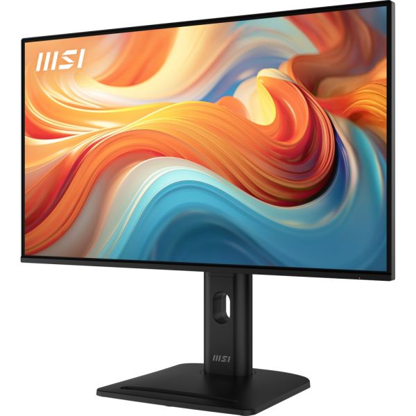 Монитор MSI PRO MP275PG E14 Proffesional Bussiness Monitor, 27", 1ms, 144Hz IPS, 1920x1080, FSync, EyesErgo, Anti-flicker, Eye-Q Check, Project Mode, HDR Ready, 300nits AG, 1500:1, 100M:1, sRGB 116%, DP, HDMI, D-Sub, 2x2W, Pivot, Heigh Adj., VESA, Black, 