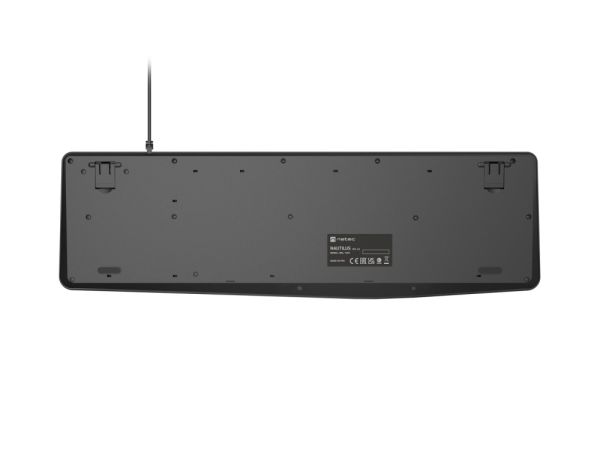 Клавиатура Natec keyboard Nautilus SLIM Black-Grey US layout