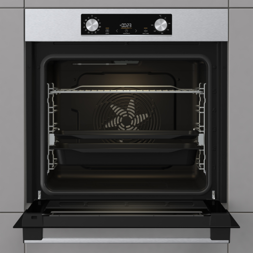 Фурна за вграждане Gorenje BOS6737E13X – 77 литра, AirFry, функция Пица, телескопични водачи, клас A
