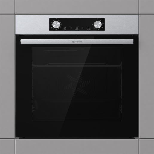 Фурна за вграждане Gorenje BO6735E02X – 77 литра, функция Пица, PerfectGrill, клас A