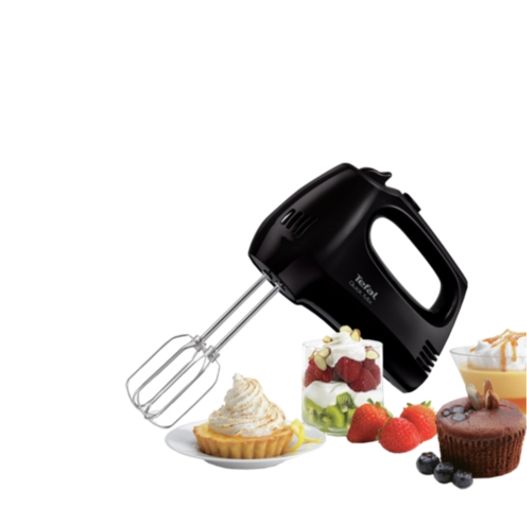 Миксер Tefal HT310838 Quick Mix – 300W, 5 скорости + турбо, комплект бъркалки и куки