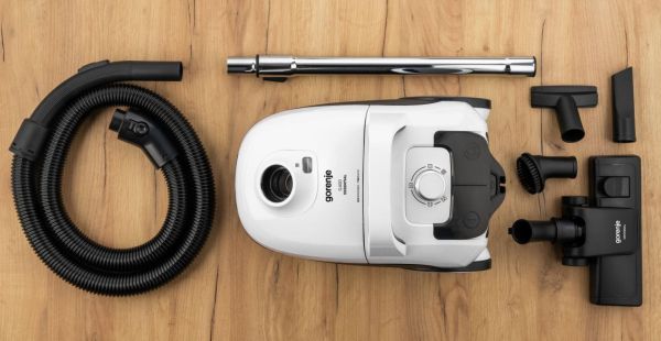 Прахосмукачка Gorenje VCE21G4EW с торба – 750 W, 3 L, HEPA филтър, телескопична тръба