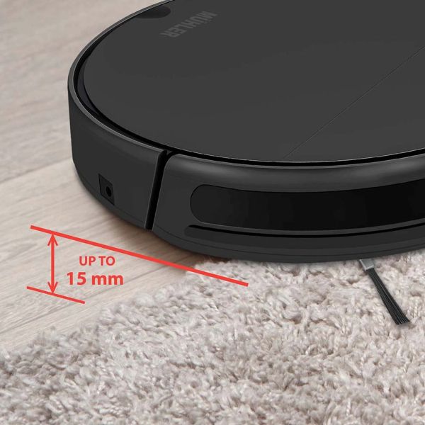 Робот прахосмукачка Muhler Bobby 1 – 2 в 1 сухо и мокро почистване, 1400 Pa всмукване, Wi-Fi управление