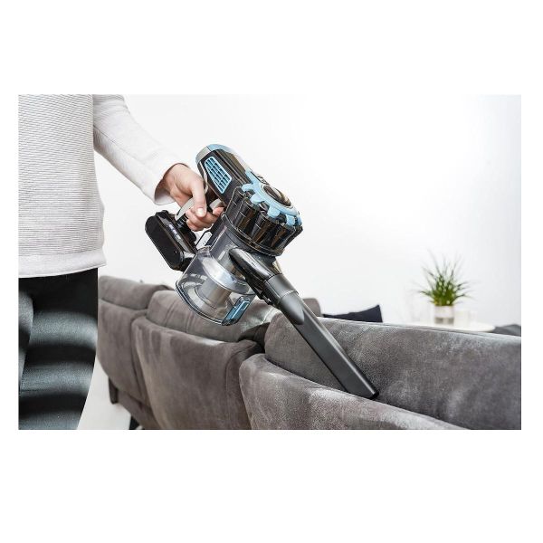 Акумулаторна прахосмукачка 2 в 1 FIRST FA-5541-4 – без кабел, 22.2 V Li-ion батерия, циклонна филтрация, LED четка