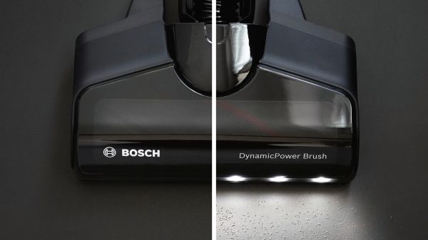 Акумулаторна вертикална прахосмукачка Bosch BCS711EXT Unlimited 7 – без торба, 18 V, 40 мин работа, 0.3 L контейнер, LED четка
