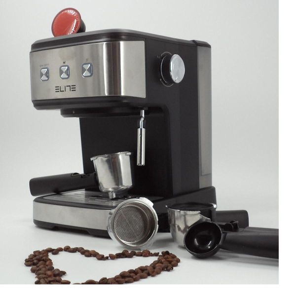 Кафемашина ELITE CMA-1223 – автоматична с 2 приставки за капсули, 19 bar, метален корпус, черна