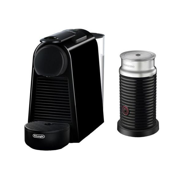 Кафемашина De’Longhi Nespresso Essenza Mini + Aeroccino – комплект с пенообразувател, 19 bar, бяла