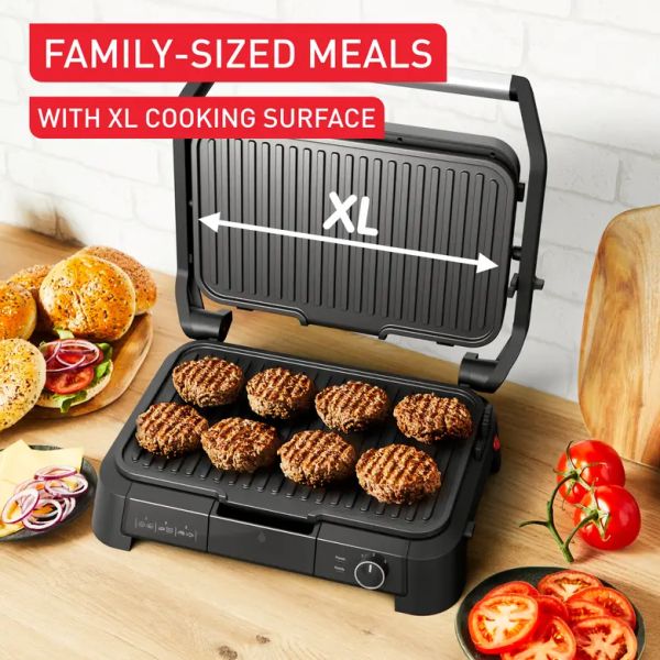 Контактен грил Tefal SuperGrill 3in1 XL – електрическа скара 3 в 1 с BBQ и фурна, 2300 W, голяма площ за готвене