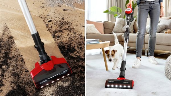 Прахосмукачка Bosch Unlimited 7 ProAnimal BBS711ANM – безжична 2 в 1, 18 V, до 40 мин, циклонна, AllFloor ProAnimal четка с LED