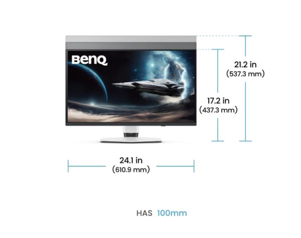 Монитор BenQ EX271UZ 27" 4K 166 PPI 240Hz MOBIUZ OLED Gaming Monitor, EX271UZ WHITE