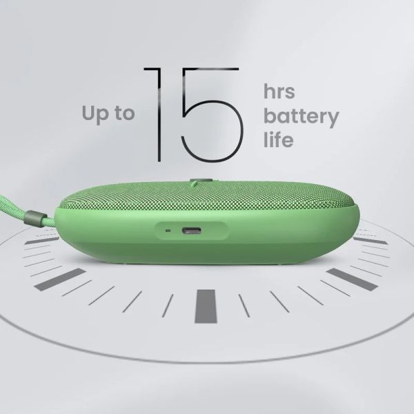 Тонколони HiFuture ASCENDO Matcha Green,  Bluetooth 5.3, IPX7 Waterproof, 20W Output, Pair to Play (TWS Mode), Up to 15 Hours Playtime, Built in 2-in-1 Amplifier