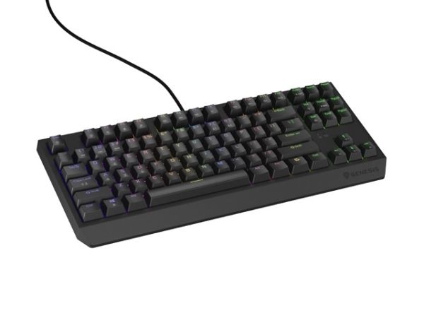Клавиатура Genesis Gaming Keyboard Thor 230 TKL US RGB Mechanical Outemu Brown Black Hot Swap