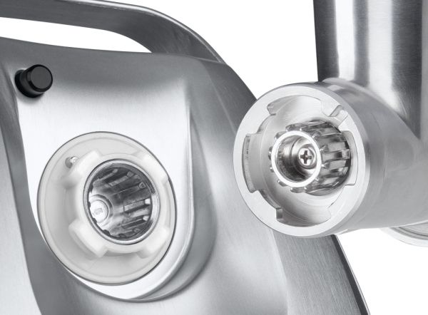 Месомелачка Bosch MFW67450, Meat mincer, ProPower 2000W, 3,5 kg/min, nr. 8, 3 sieves, kebbe attachment, juice extractor, reverse function, fruit press