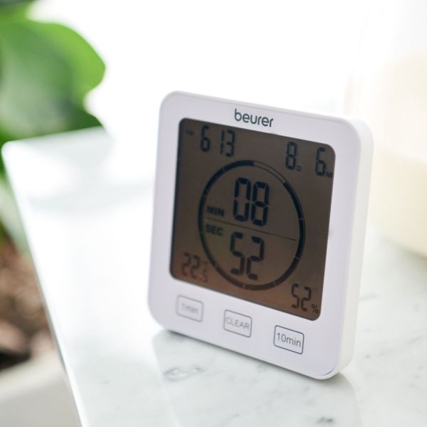 Хигрометър Beurer HM 22 thermo hygrometer; displays temperature, relative humidity, date and time; timer function; sensor buttons