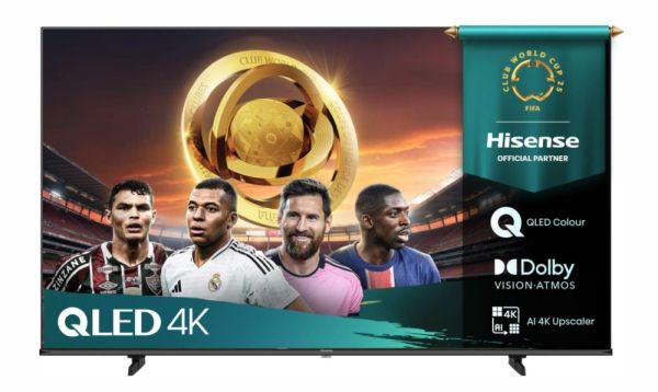 Телевизор Hisense 43" E7Q, 4K Ultra HD 3840x2160, QLED, Quantum Dot, HDR 10+, HLG, Dolby Vision, Light Sensor, Smart TV, WiFi 5GHz, WiFi Direct, BT, Anyview Cast, 3xHDMI, 2xUSB, LAN, CI+, DVB-T2/C/S2, Black