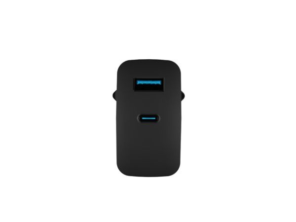 Адаптер Natec USB Charger  Ribera Gan 1X USB-A + 1X USB-C 65W, Black