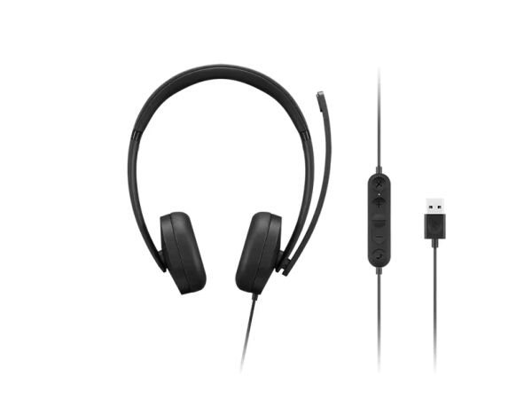 Слушалки Lenovo USB-A Wired Stereo Headset Gen 2