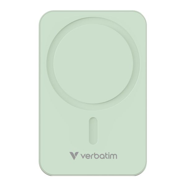 Външна батерия Verbatim Charge 'n' Go Essentials Power Bank Magnetic Wireless 20000mAh Green