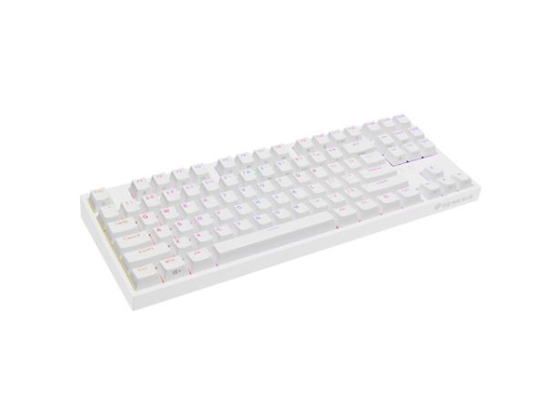Клавиатура Genesis Gaming Keyboard Thor 404 TKL White RGB Backlight US Layout Brown Switch