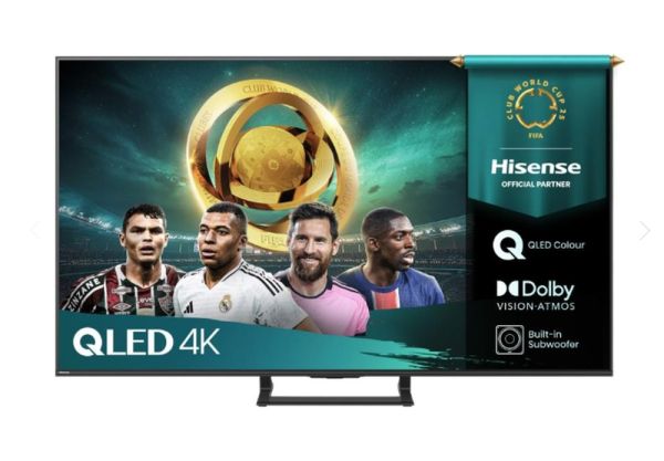 Телевизор Hisense 55"A7Q, 4K Ultra HD 3840x2160, Quantum Dot, Light Sensor,HDR 10+, HLG, Dolby Vision, Dolby Atmos, Smart TV, Voice Control,2x10 W + 20 W ,WiFi 5GHz, WiFi Direct, BT, Anyview Cast, 3xHDMI, 2xUSB, LAN, DVB-T2/C/S2, Black