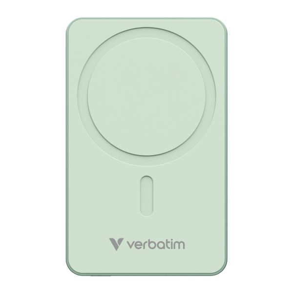 Външна батерия Verbatim Charge 'n' Go Essentials Power Bank Magnetic Wireless 10000mAh Green