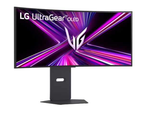 Монитор LG 34GX900A-B, 34", OLED UltraGear 21:9 Curved, IPS 0.03 ms, WQHD (3440x1440), 240Hz, HDR 10, 1500000:1, 250 cd/m2, DCI-P3 98.5%, VRR, Free-sync, G-Sync, USB-C, PD 65W, HDMI, DP, PBP, Speakers 7Wx2, LG Switch, Height, Swivel, Tilt, Black