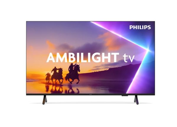 Телевизор Philips 50PUS8510/12, 50" 4K Ultra HD QLED, 3840x2160p, DVB-T/T2/T2-HD/C/S/S2, 60Hz, Ambilight 3, Pixel Precise UHD, 90% DCI, HDR+, Titan OS, Dolby Atmos, Dolby Digital, VRR, 3*HDMI, 2*USB, 802.11ac, 20W RMS, Black