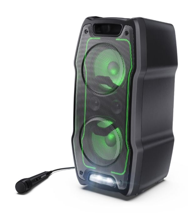 Тонколони Sharp Speakers PS-931, Xparty SING Party  2x6.5" speaker drivers + 2x2" tweeters, max 180 W, 13h play time by built in battery, Splashproof (IPX4), True wireless Stereo, 3.5mm Aux-in and USB MP3 playback with charging, BT 5.3