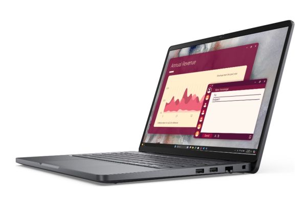 Лаптоп Dell Pro 14 PC14250, Intel Ultra 7 255U (12 TOPS NPU, 12 cores, up to 5.2 GHz), 14" FHD+(1920x1200) 300nits AG, 32 GB: 1x32 GB, DDR5, 5600 MT/s, 512 GB SSD, Intel Graphics, FHD HDR IR Cam and Mic, Wi-Fi 6E, FPR, Backlit Kb, Win 11 Pro, Platinum sil