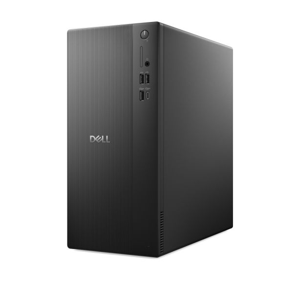 Настолен компютър Dell Tower ECT1250, Intel Core i3 14100 (12 MB cache, 4 Cores, up to 4.7GHz), 8GB, 8GBx1, DDR5, 4800MT/s, 512GB SSD PCIe M.2, Intel UHD Graphics 730, Wi-Fi 6, Keyboard&Mouse, 180W,  Ubuntu, 3Y BO