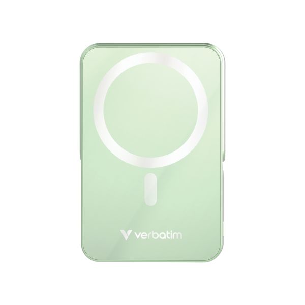 Външна батерия Verbatim Charge 'n' Go Power Bank with Stand Magnetic Wireless 10000mAh Green