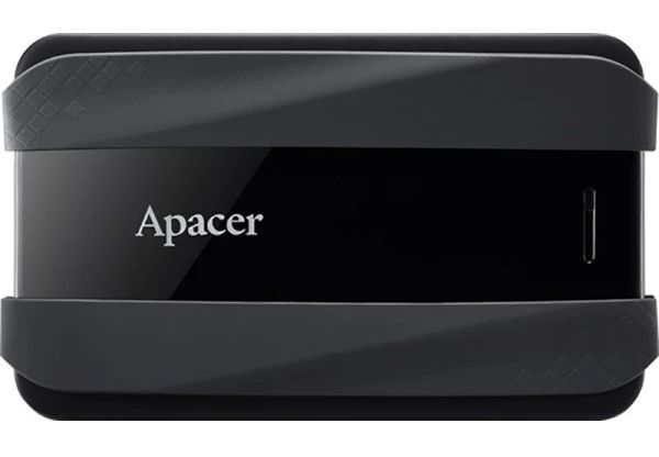 Твърд диск Apacer AC533, 2TB 2.5" SATA HDD USB 3.2 Portable Hard Drive Plastic / Rubber Jet black